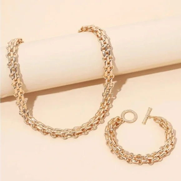 2pcs chain Jewelry Set - Picture 2 of 5